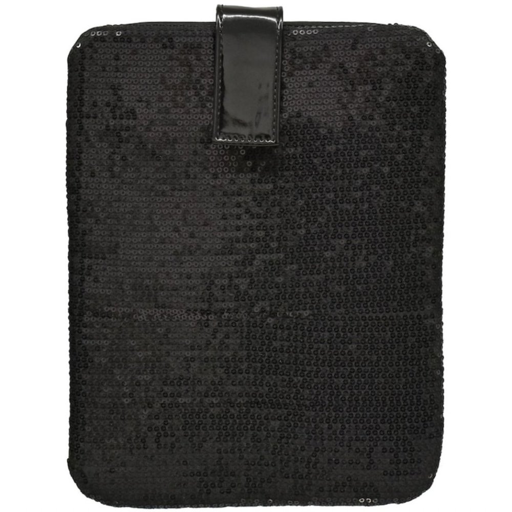SEQUINS TABLET STORAGE PROTECTION SLEEVE ~ BLACK ~ by NICCI